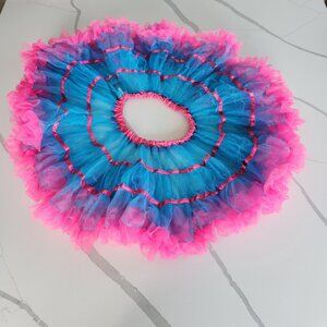 WOMENS BLUE AND PINK TUTU
